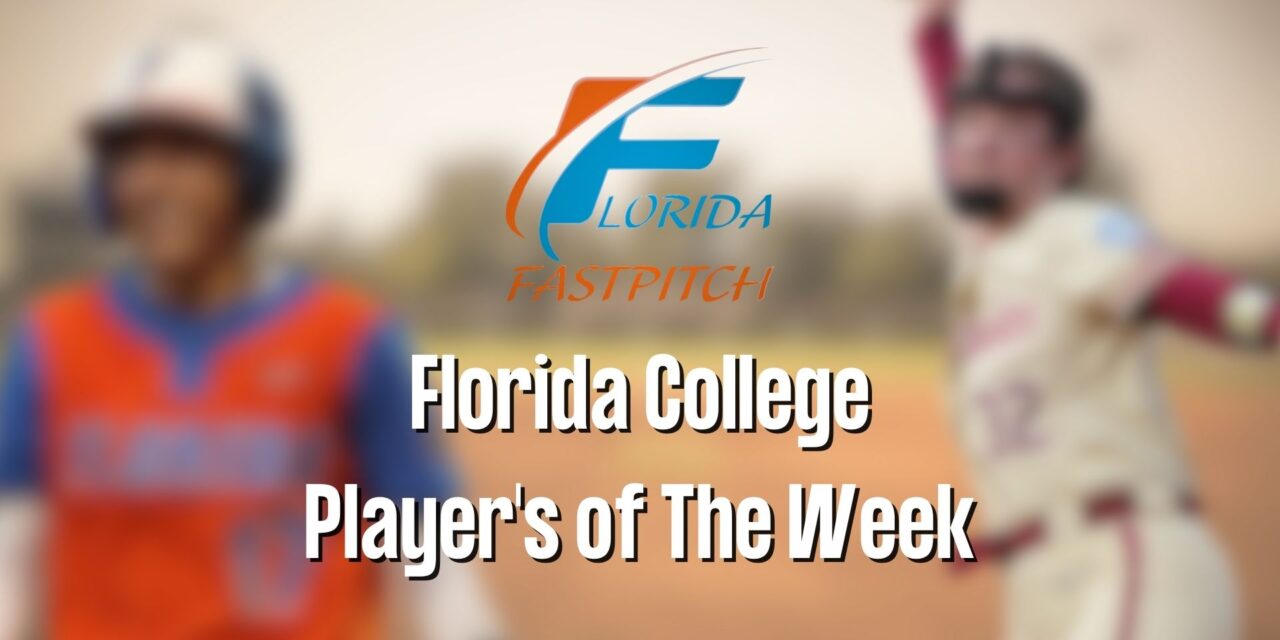 Florida College Softball Player’s of the Week, 03-27-2023