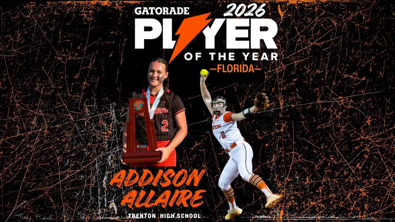 Addison Allaire Named 2026 Gatorade Florida Softball Player of the Year